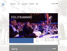 Tablet Screenshot of politikaward.de